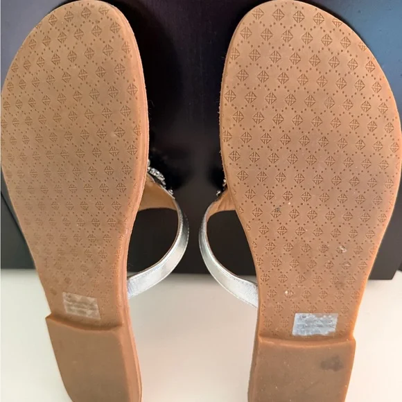 ANTONIO MELANI Silver Embellished Sandals - Picture 3 of 3